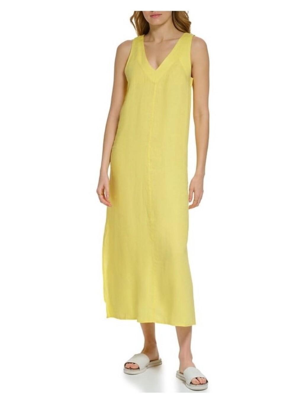 (6) Dkny ladies linen Maxi dress